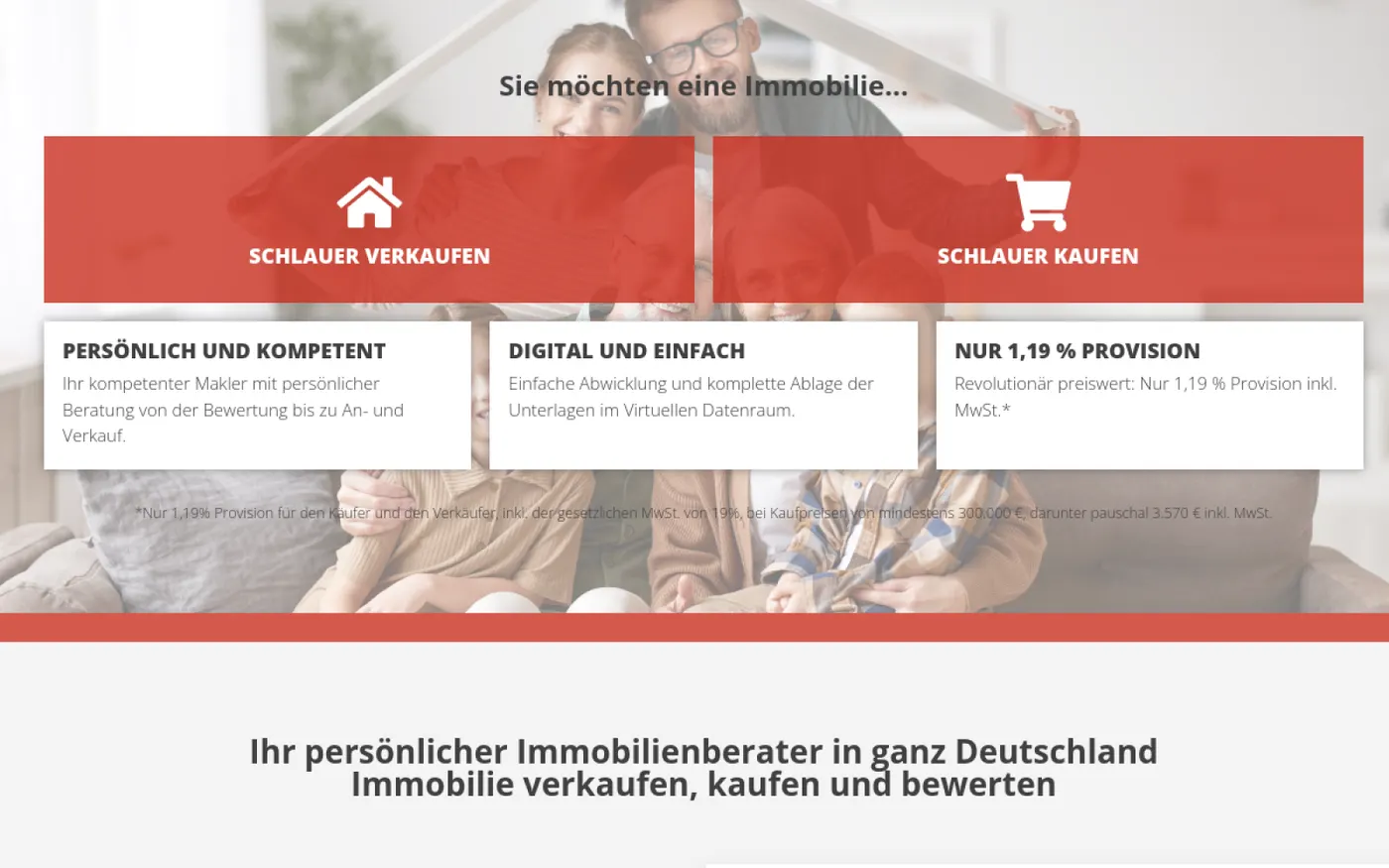Screenshot der Website von Schlauer Verkaufen